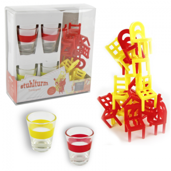Partyspiel "Stuhlturm Trinkspiel"